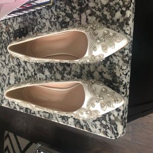 UNWORN Crystal Embellished Kitten Heels